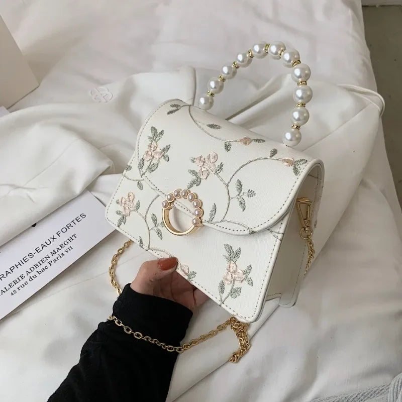 NEWEST Shell Beads Bags Fashion Sweet Bag Women's Handbags Lace Wedding Chic Lady Chain Women Shoulder Crossbody Bag