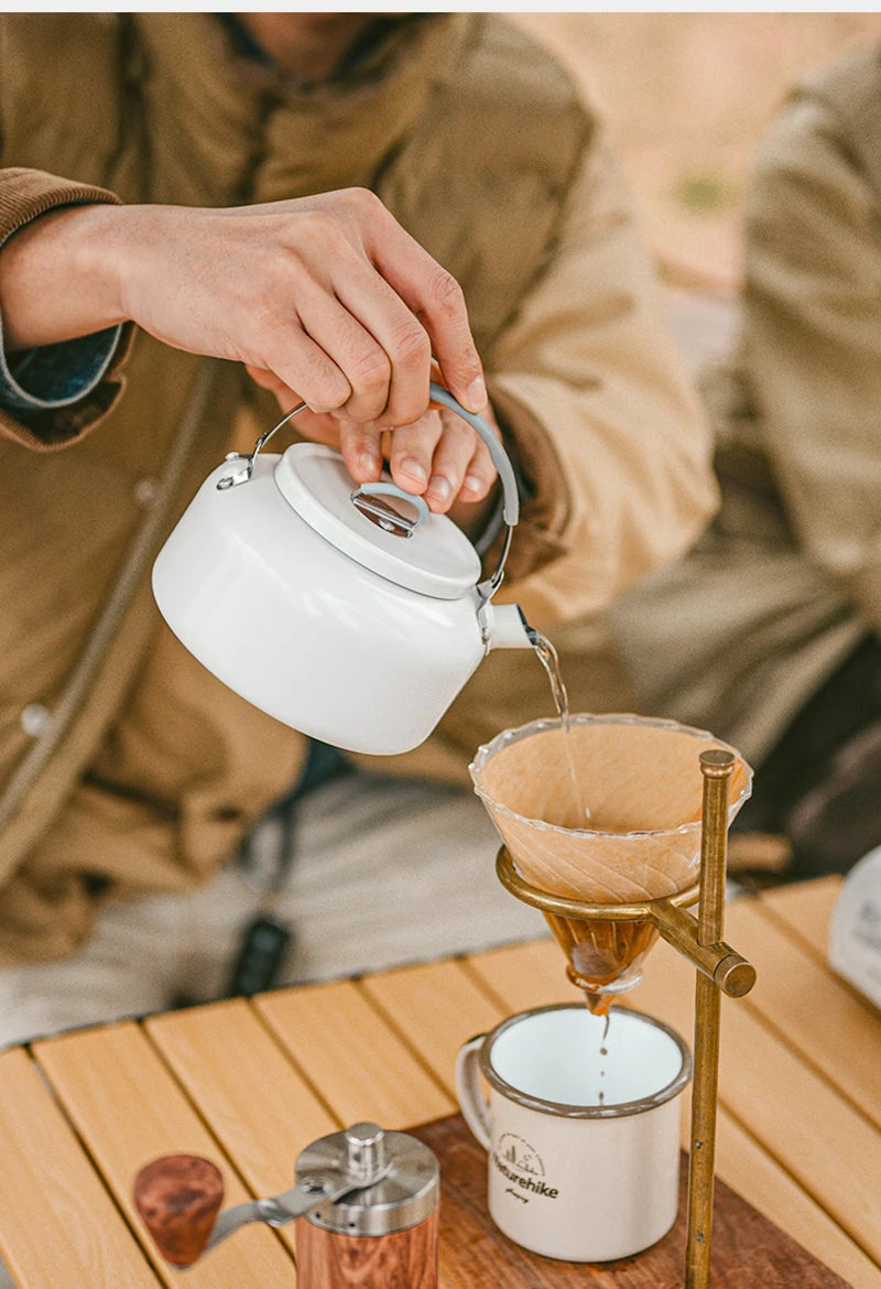 Naturehike Ceramic Non Stick Pot Outdoor Camping Portable Kitchenware BBQ Picnic Kettle Frying Pan Cookware Barbecue Tablewar