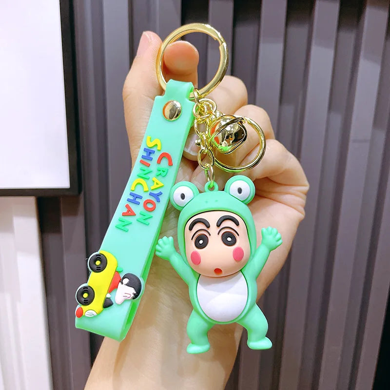 Drag New Crayon Small New Cartoon Cute Keychain Couple Car Personality Key Chain Creative School Bag Pendant