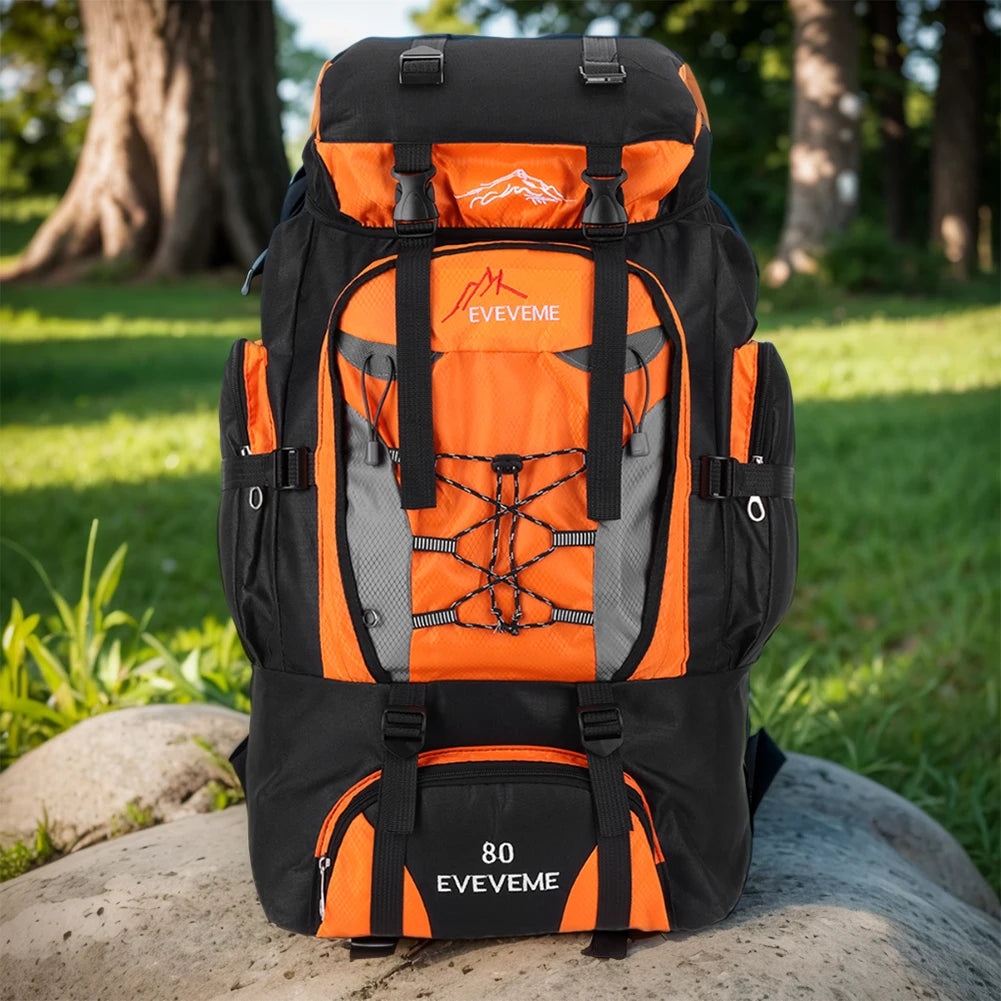 80L Outdoor Mountaineering Backpack For Men And Women Cycling Backpack For Men Women Sports Backpack Leisure Travel Backpack