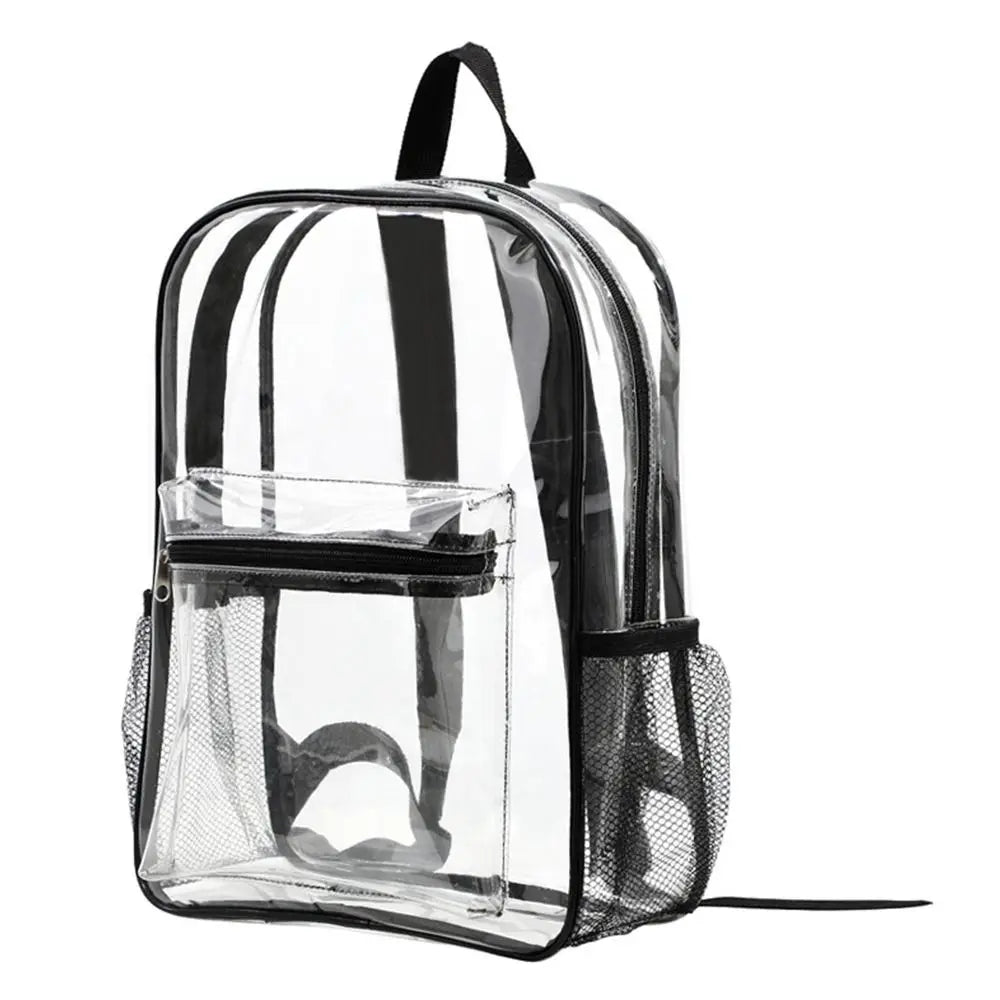Small Clear Backpack Transparent PVC Backpack Summer Waterproof Beach Cell Phone bag for Travel School Storage Backbags