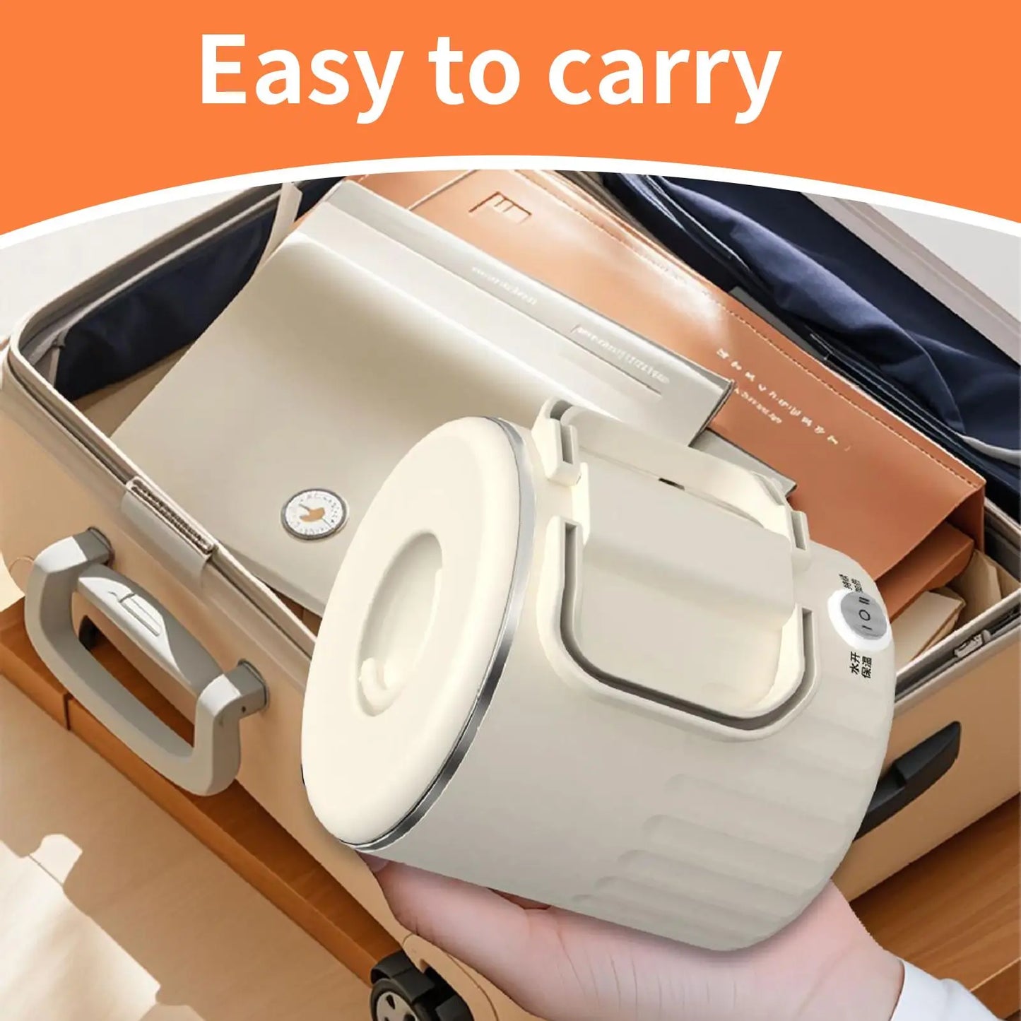 Foldable Electric Kettle 1L Folding Electric Kettles For Boiling Water Fast Boiling Machine With Steamed Egg Rack For Picnic