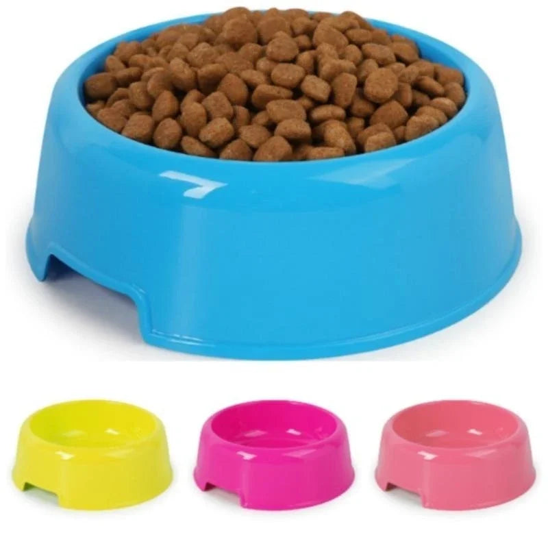 Pet Bowls Dog Cat Plastic Food Feeding Water Dish Bowl Feeder Pet Supplies товары для собак accesorios para perros