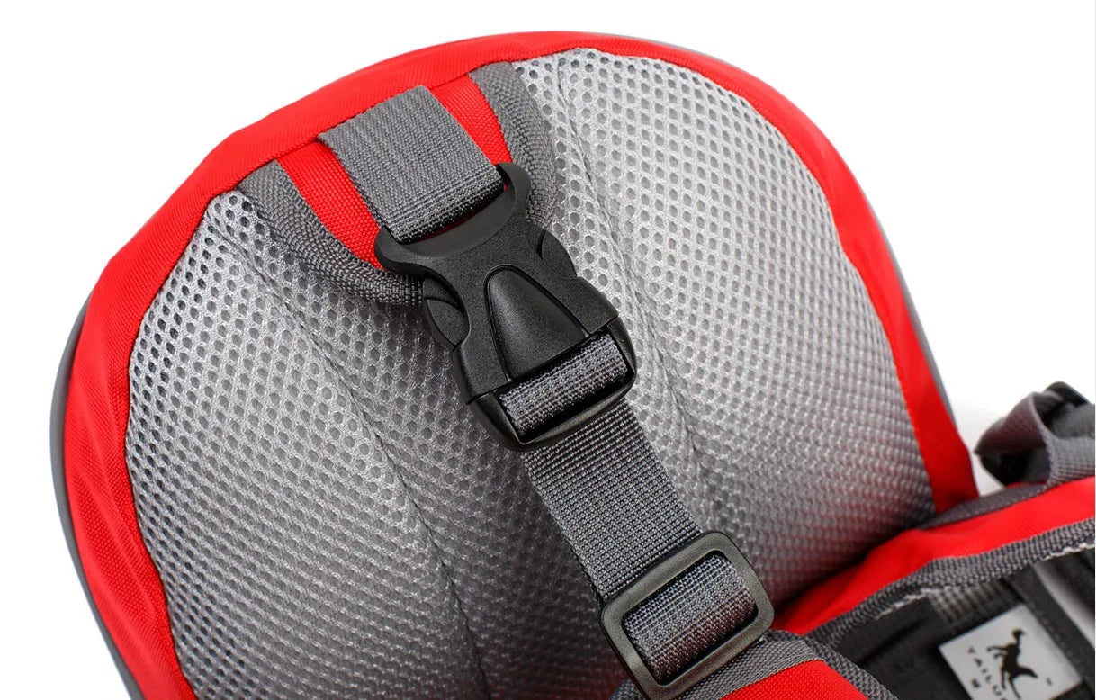 Portable dog backpack, snack bag, dog training bag, storage bag, backpack, travel bag, reflective tape backpack and back pocket
