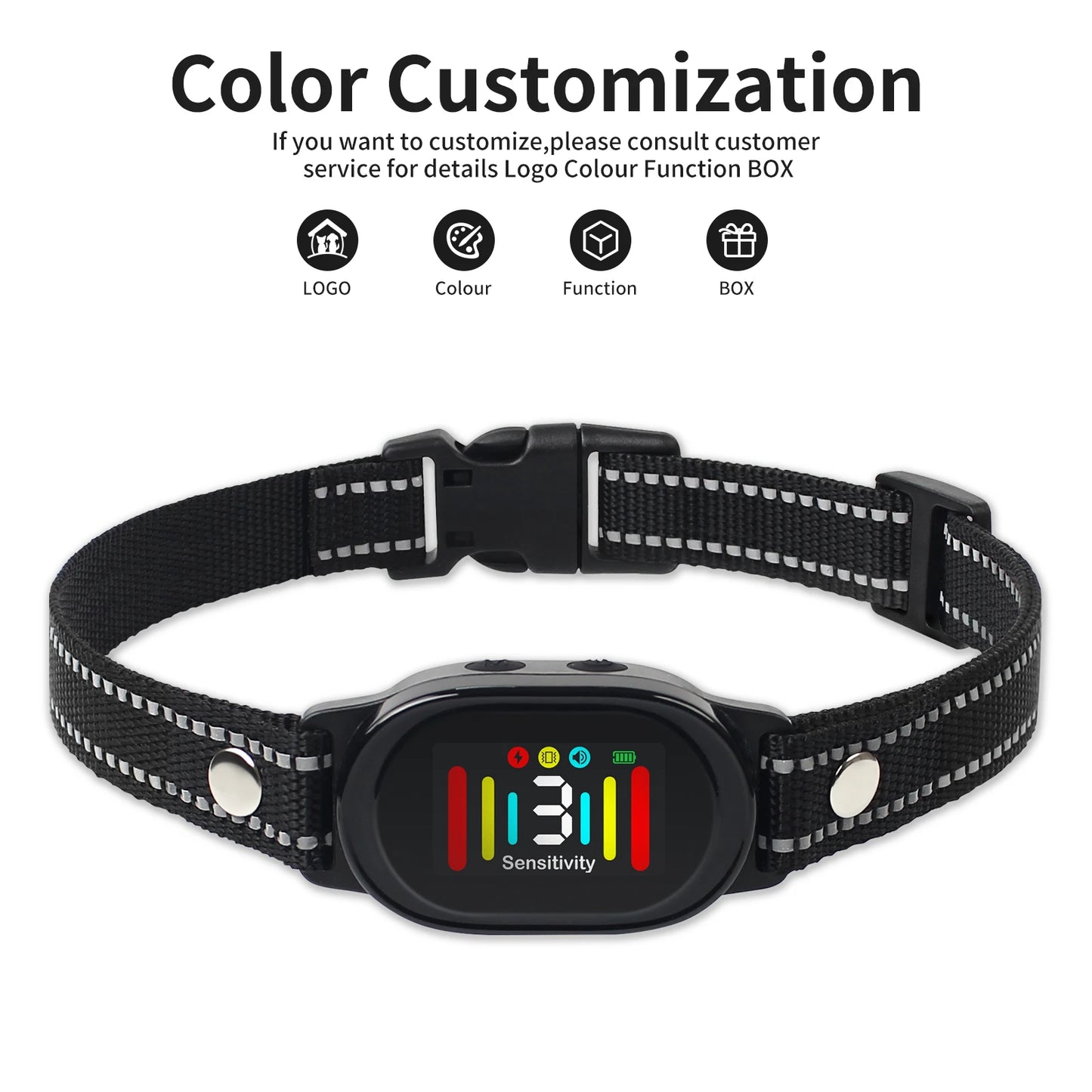 2025 Waterproof AI Intelligent Color Screen Dog Training Supplies E-shock Dog Smart Anti Bark Collar Bark Control