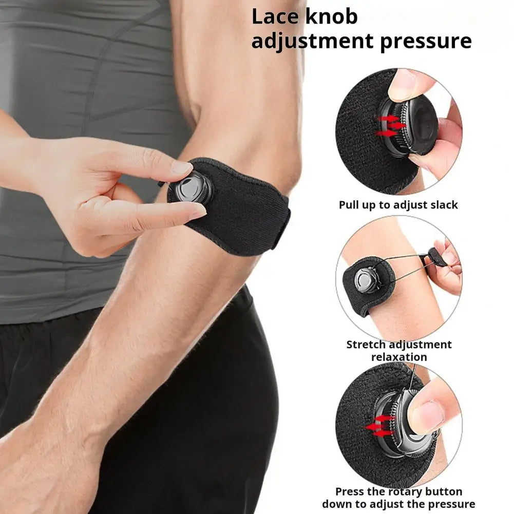 Tennis Elbow Brace Adjustable Golfer Elbow Brace With EVA Padding Compression Strap Forearm Support Band Elbow Pain Relief Brace