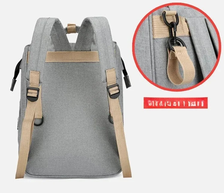 Multifunctional Mommy Bag Large Capacity Foldable Stroller Diaper Organizer Travel Shoulder Bags for Mother and Baby