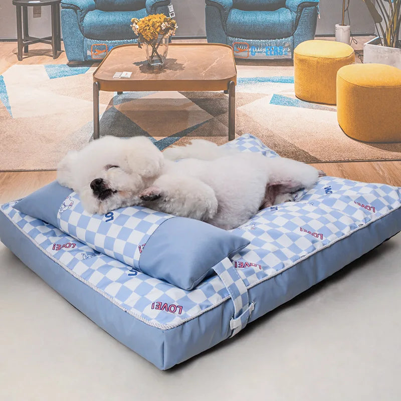 Removable and Washable Dog Bed Summer Cat Bed Seasonal Universal Pet Mat Dog Mat Sleeping Mat Pet Supplies