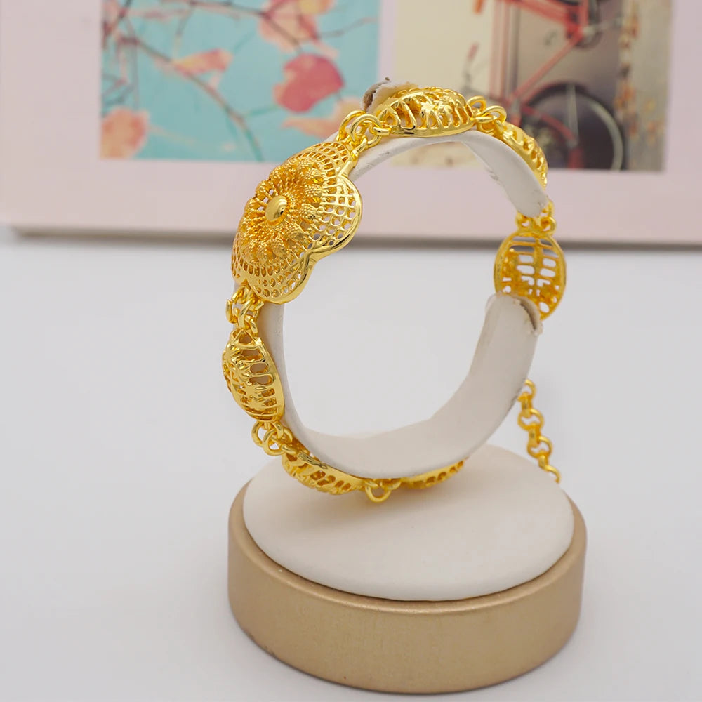2023 Fine Jewelry Sets For Women Dubai Bridal Wedding Gifts Necklace Bracelet Earrings Ring Jewellery Set African Bead jewelry