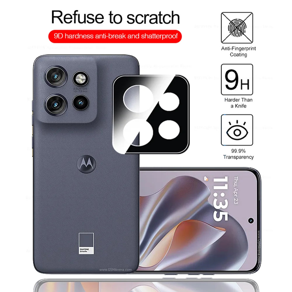 Edge50Neo Glass 1-3Pcs 3D Black Tempered Glass Curved Camera Protector For Motorola Edge 50 Neo Lens Film Moto Edge50 Edge 50Neo