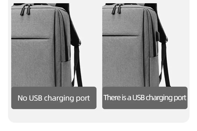 40L Laptop Backpack Durable 17 Inch for Men Women with USB Charger Port & Luggage Sleeve Sturdy College Rucksack Bag For Macbook