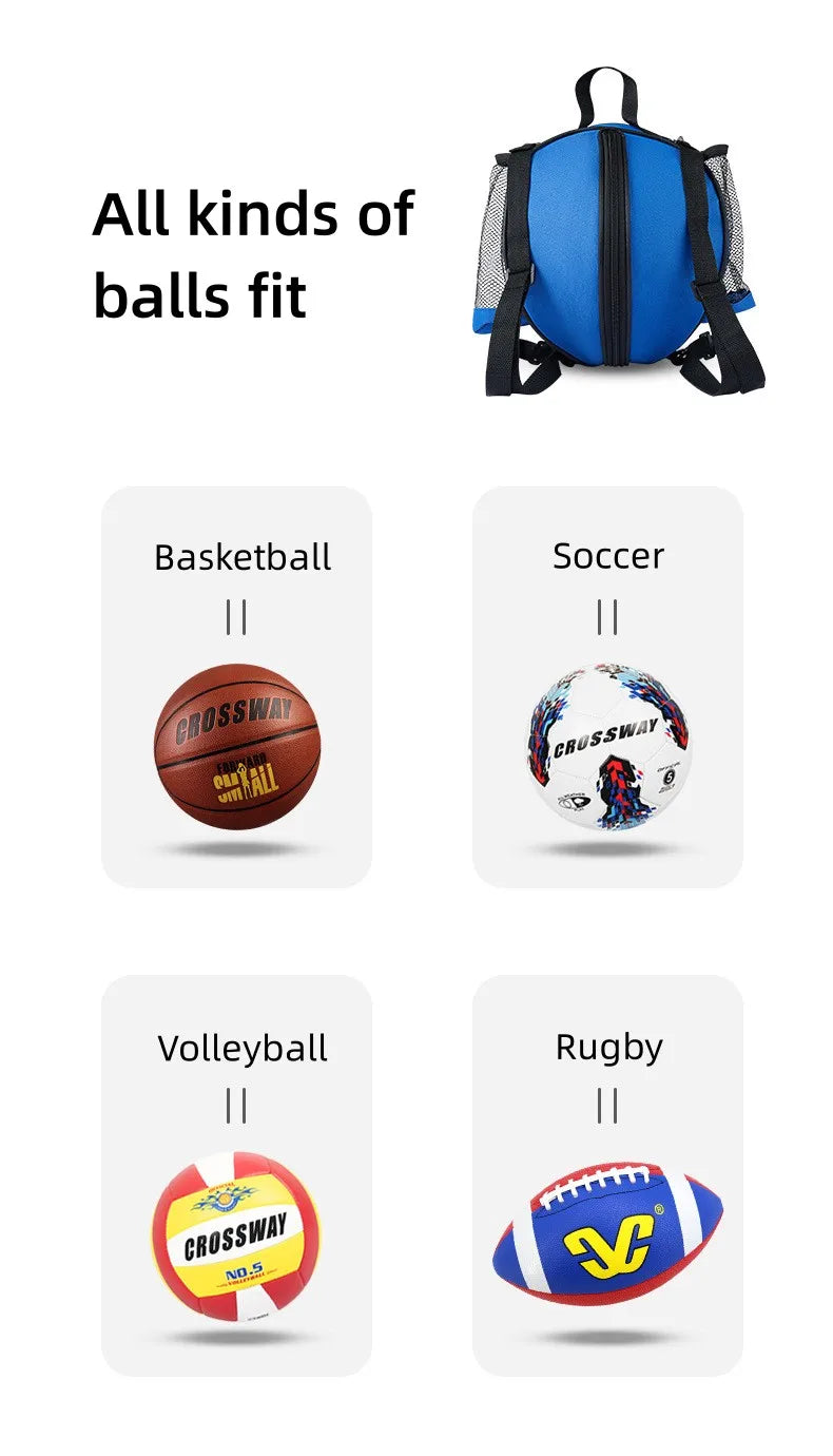 Basketball Storage Backpack Oxford Cloth Ball Bag Soccer Storage Shoulder Bag Sports Outdoor Multifunctional Training Backpacks
