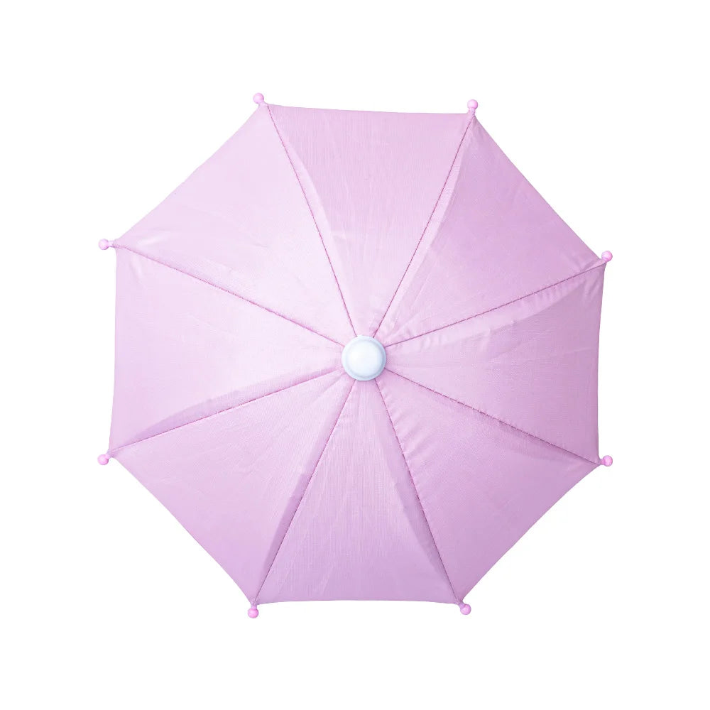 1PC Style Colorful Plastic Mini Umbrella Rain Gear Toy Umbrella Baby Toy Girl Gift Doll Embellishment Doll Clothing Decoration