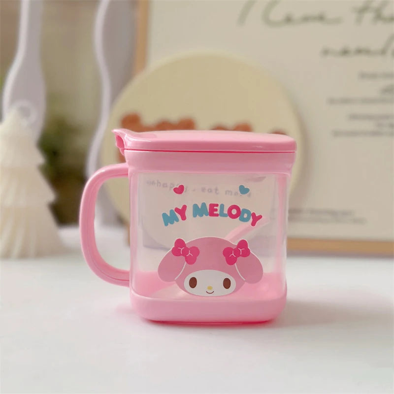 Sanrio Hello Kitty Kitchen Seasoning Box Kuromi Melody Cinnamoroll Msg Salt Sugar Jar Household Seasoning Jar Storage Box