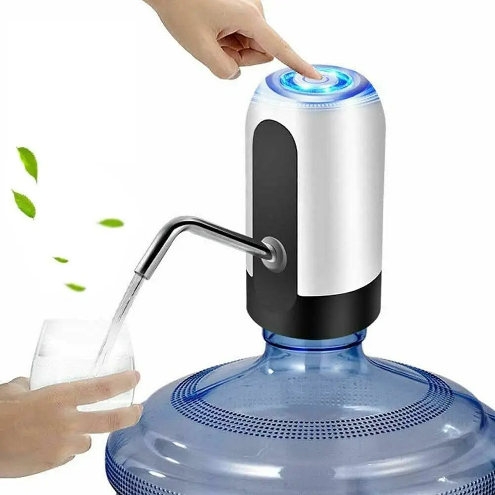 USB Rechargeable Water Bottle Pump 5 Gallon Water Bottle Dispenser Camping Portable Electric Water Dispenser Reusable