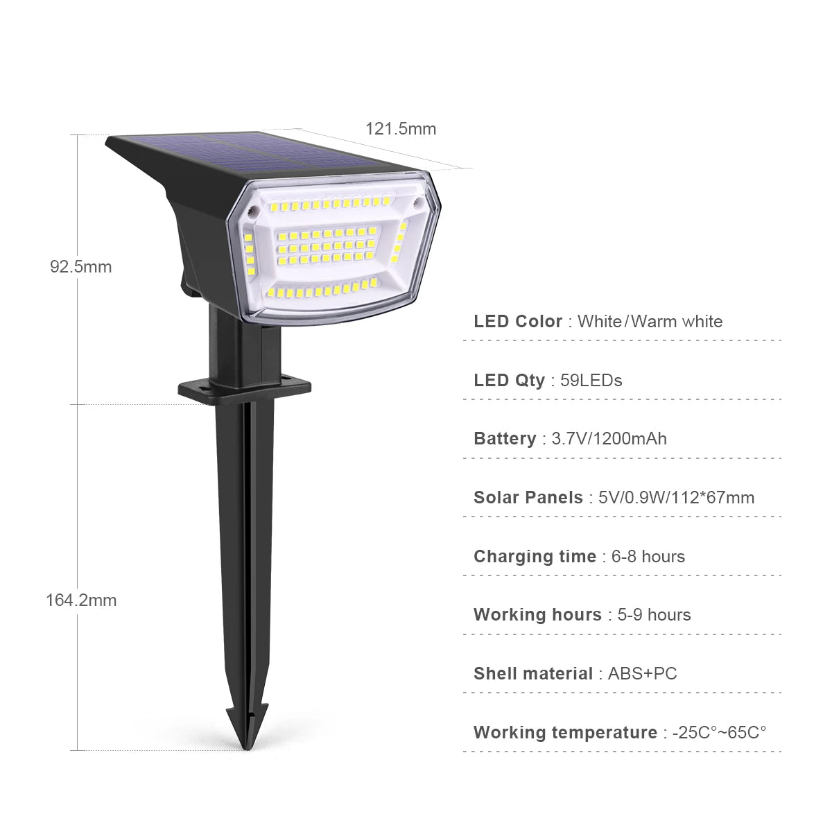 Garden Solar Lights Outdoor Waterproof Solar Powered Lamp Patio Backyard Lawn Light Lanscape Night Lighting Decoration