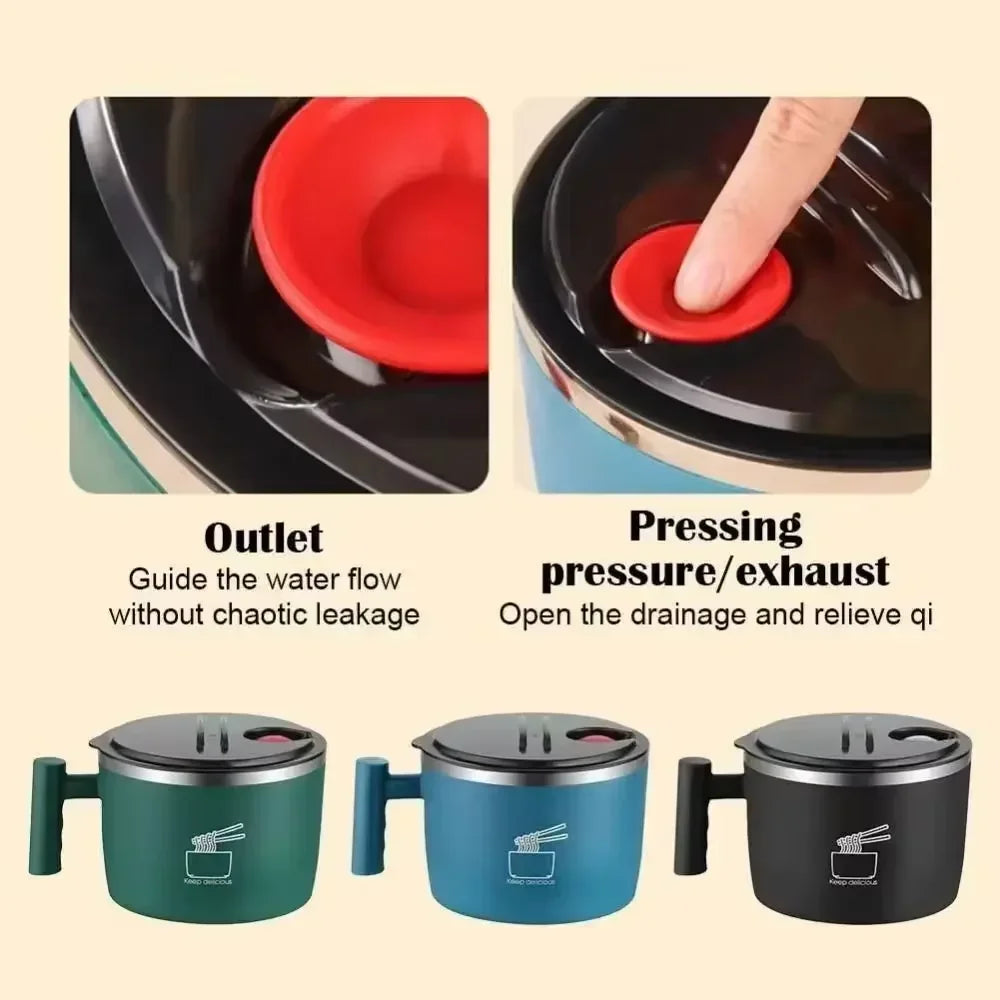 Ramen Bowl, Lunch Container,1000ml Large Thai Soup Bowls, Tableware with Phone Stand, Cereal Bowls for Home, Kitchen, Camping,