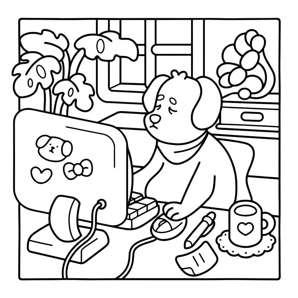 Creative Cartoon Coloring Book Stress Relief Educational Paperback Painting Gift Graffiti Painting Book for Adults And Teens