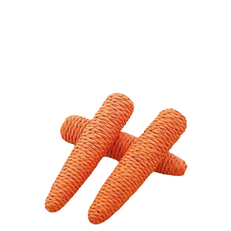 Cat toy Audible carrot tickling cat stick high and boring baby cat molar stick Bite resistant cat scratching board pet products