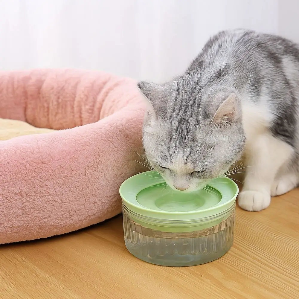 Large Capacity Pet Water Bowl Anti Splash Anti-tipping Pet Drinking Bowl Anti Wetting Mouth Detachable Automatic Dog Bowl