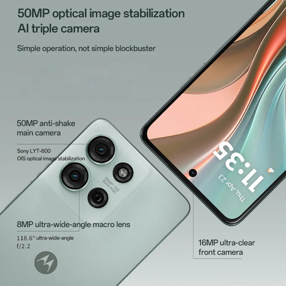 Motorola Moto G75 5G Global ROM Smartphone Snapdragon6 Gen3 5000mAh 6.8" 120Hz 50MP Camera