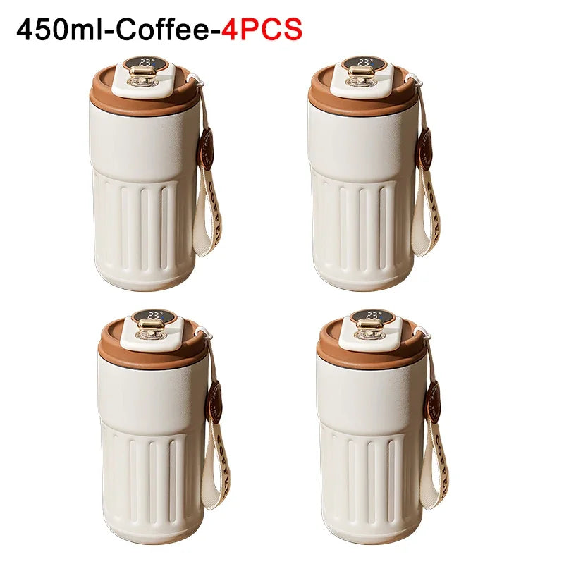 Coffee Cups with Temperature Display Smart Coffee Insulated Mug 316 Stainless Steel Display Temperature Double-walled Insulation