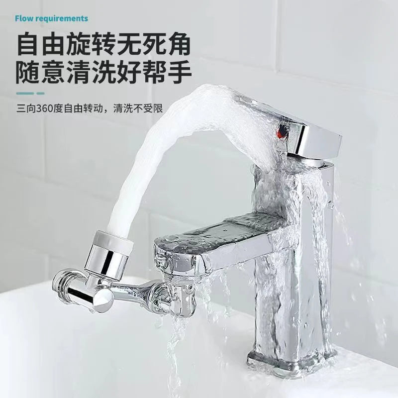 Multifunction 1080° Rotation Faucet Sprayer Head 24mm Adaptor Faucet Extender Aerator Splash Bubbler Nozzle Kitchen Tap Tools