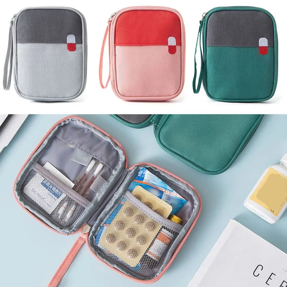 Outdoors Large-Capacity Travel Portable Medicine Case Emergency Survival Box Medicine Container Cosmetic Organizer
