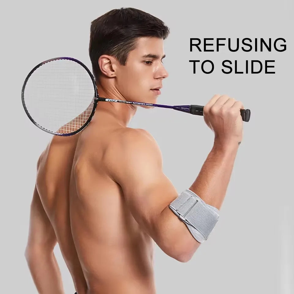 GOBYGO 1Pcs Breathable Tennis Elbow Brace Compression Pad Relieves tendonitis Adjustable Tennis Golf Elbow Forearm Brace Strap