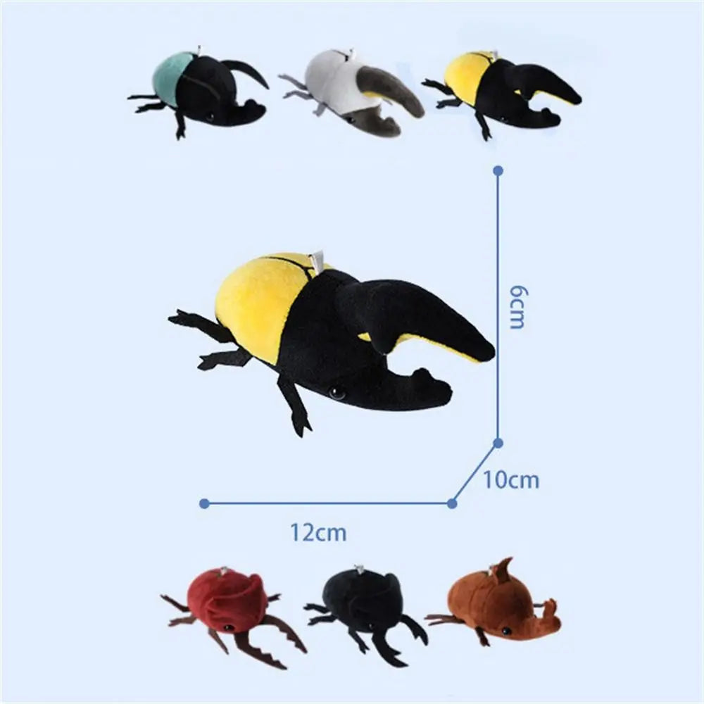 Gift Creative Stuffed Doll Bag Pendant Small Birthday Insect Pendant Insect Keychain Insect Plush Keyring Beetle Plush Doll