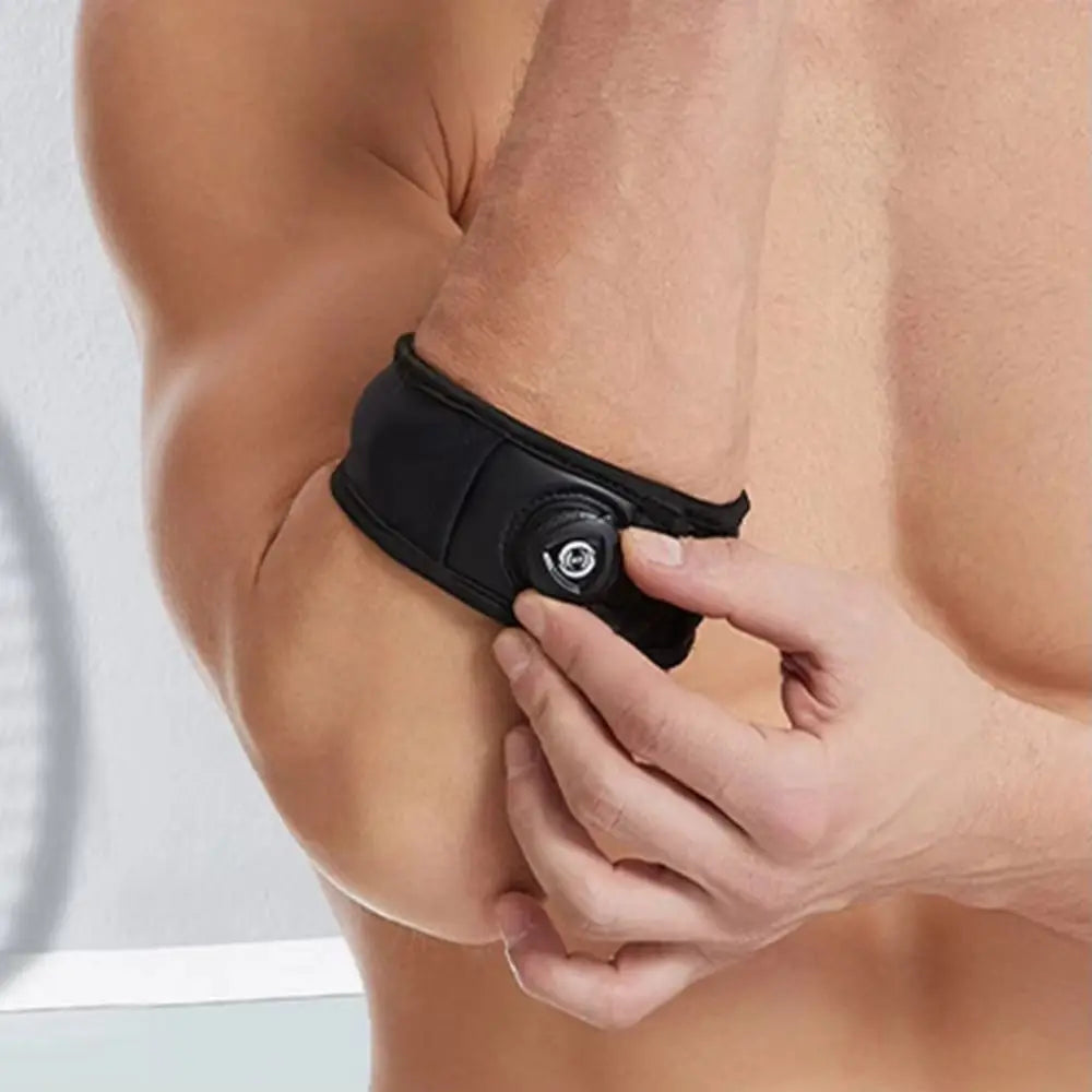 Knob Adjustable Arm Support Band Built-in Silicone Pad Thicken Tennis Elbow Brace Non-slip Pressurized