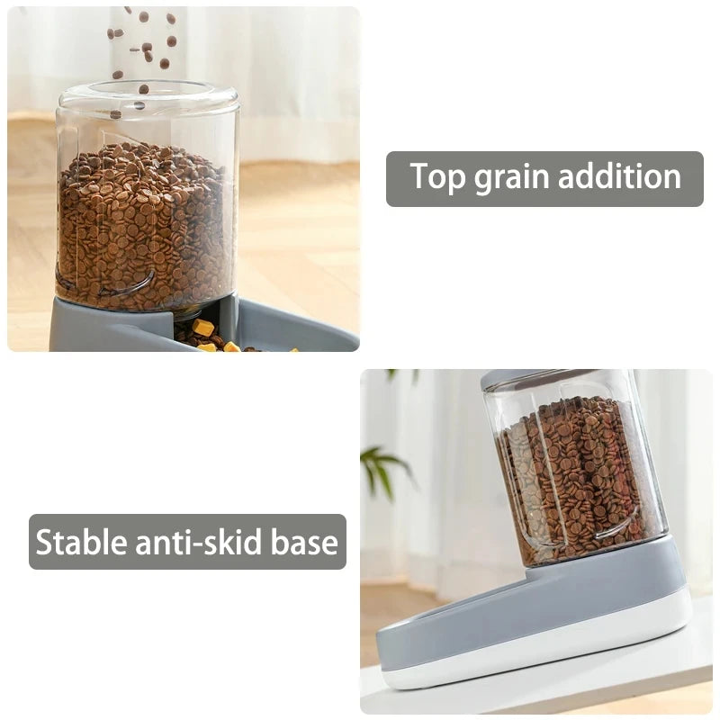 & Dog Cat Automatic Gravity Pet Feeder Large capacity Drinking Water Device Dog Cat Food Save effort Pet Drinking Accessory