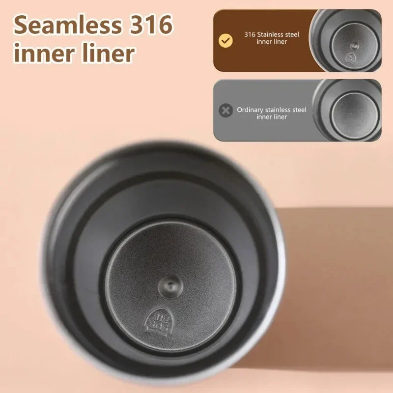 Premium products Intelligent thermos coffee LED temperature display coffee cup 316 stainless steel tumbler portable thermos