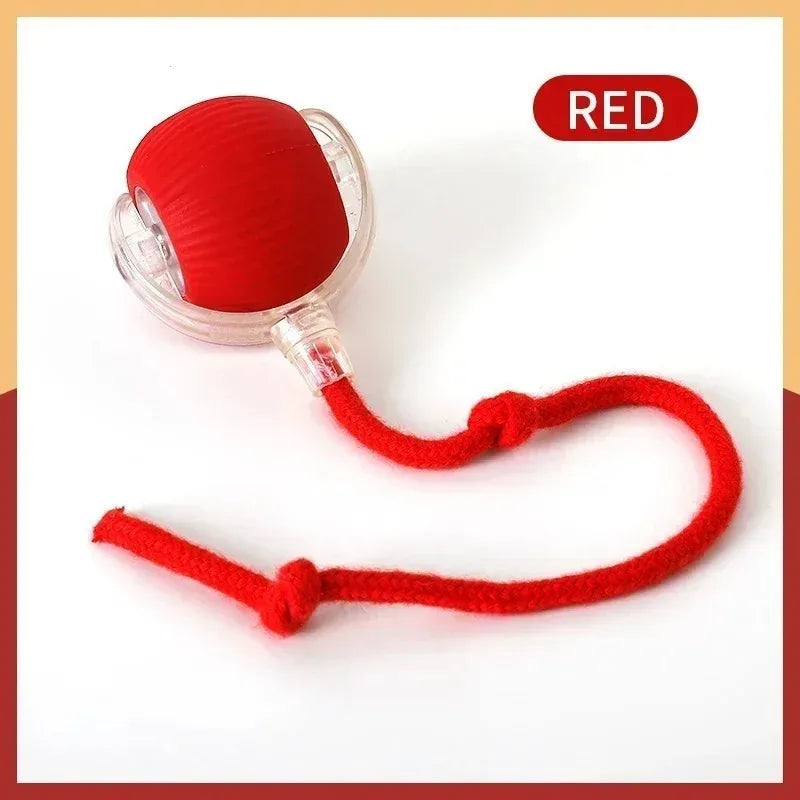 Smart Interactive Cat Toys Ball Auto Electric Rolling Ball Toys for Cat Kitty Pet Automatic Training USB Rechargeable Cat Toy