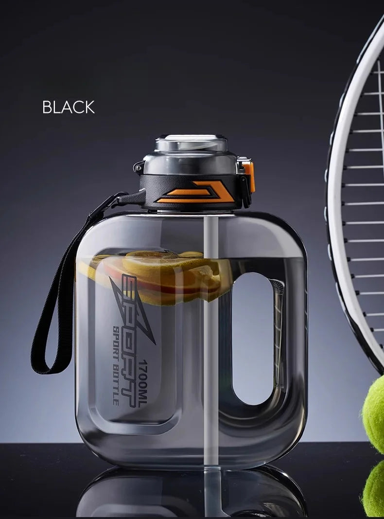 GIANXI Kettle 1.7L Large Capacity Portable Sports Kettles Outdoor Sealed Leak Proof Double Drink Sports Water Cup
