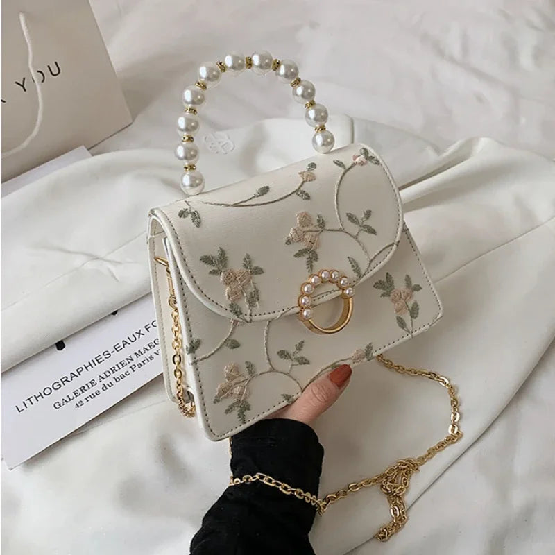 NEWEST Shell Beads Bags Fashion Sweet Bag Women's Handbags Lace Wedding Chic Lady Chain Women Shoulder Crossbody Bag