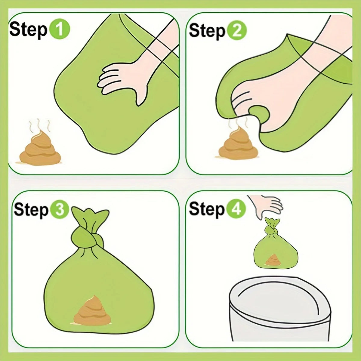 Dog Poop Bags Biodegradable Leak Proof Pet Waste Bags for Dog Walking Outdoor Cleaning Cat Litter Bag Dispenser Bulk Pack