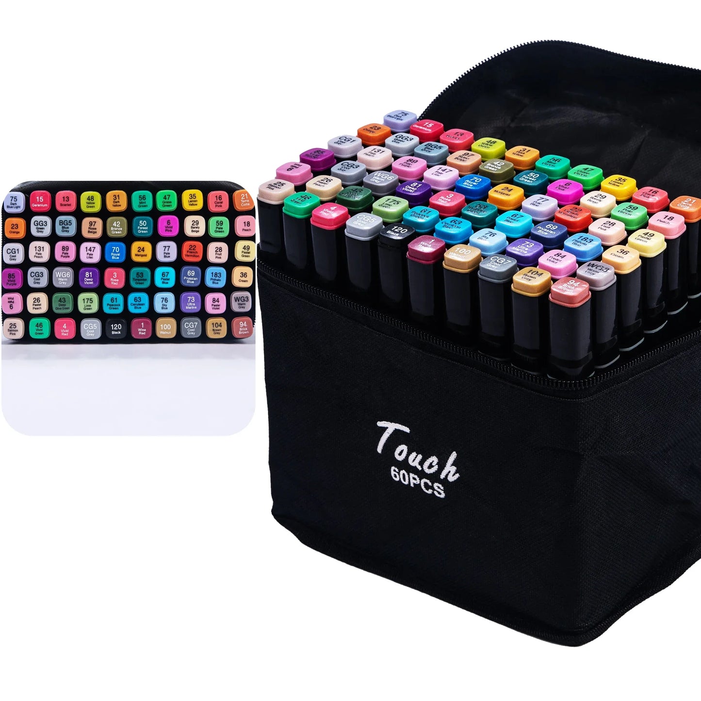Dual Tip Alcohol Markers Brush Fine Tip Artist Painting Professional Sketch Marker Pen Graffiti Manga Drawing Tools Art Supplies