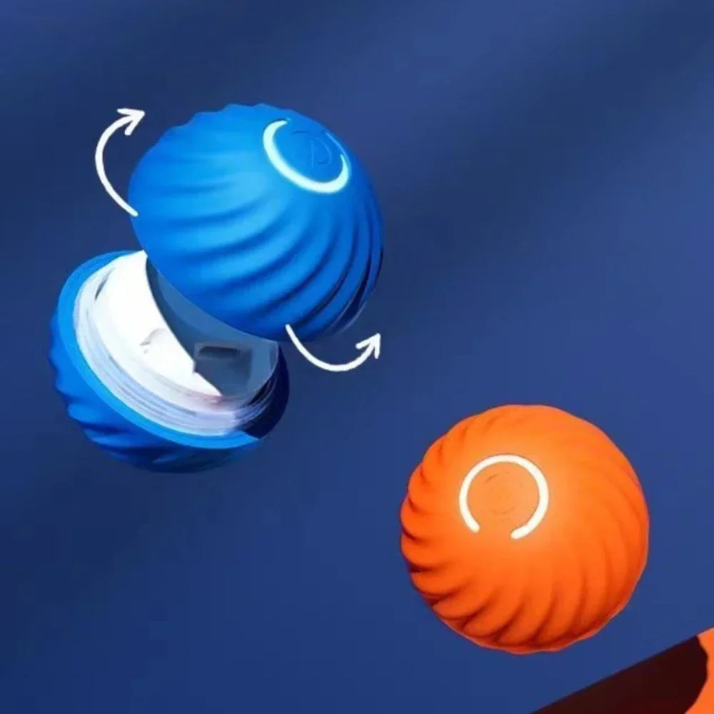 Automatic Moving Interactive Dog Toy Ball Smart USB Jumping Rotating Dog Chew Toy Ball for Puppy Ball Toys