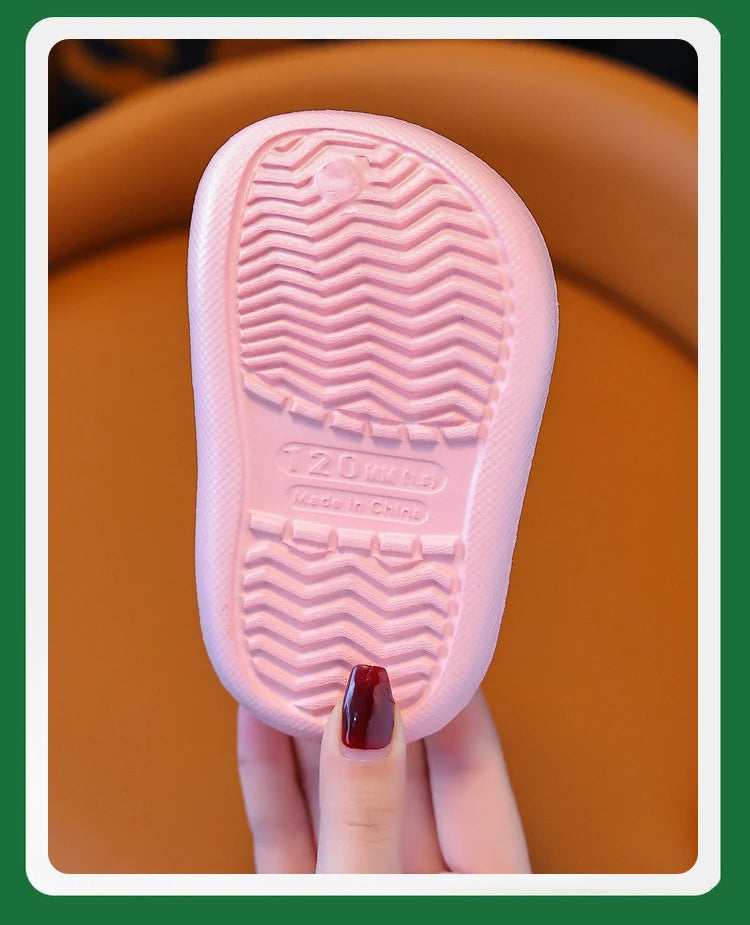 Summer Boy's Sandals Cute Crocodile Girl's Garden Shoes Soft Sole Baby Breathable Non-slip Lightweight Outdoor Beach Slippers