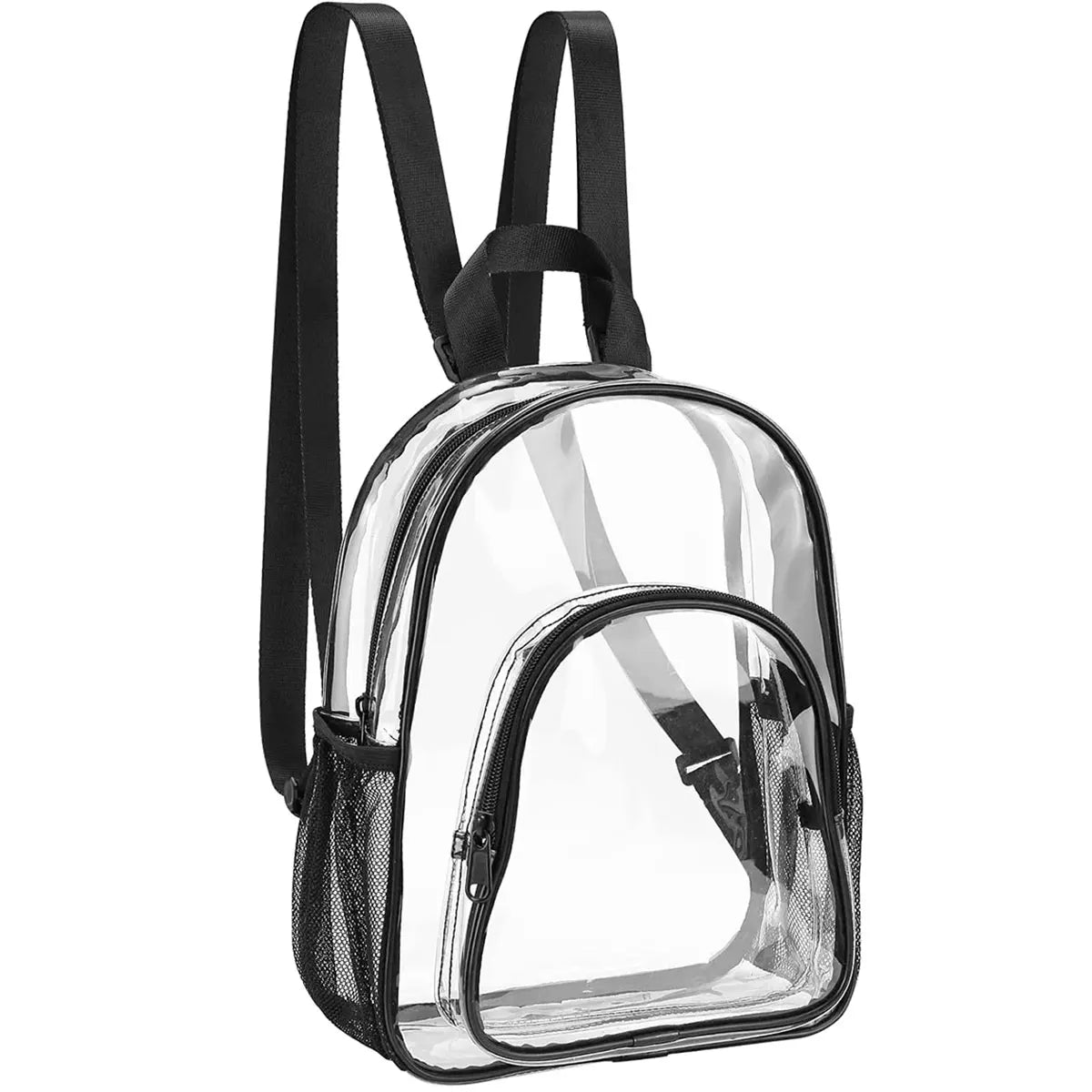 PVC Transparent Backpack Durable Clear Small Backpack Portable Lightweight Mini Cute Clear Bag for Work Outdoor Sports