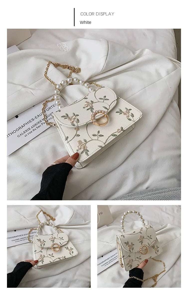 NEWEST Shell Beads Bags Fashion Sweet Bag Women's Handbags Lace Wedding Chic Lady Chain Women Shoulder Crossbody Bag