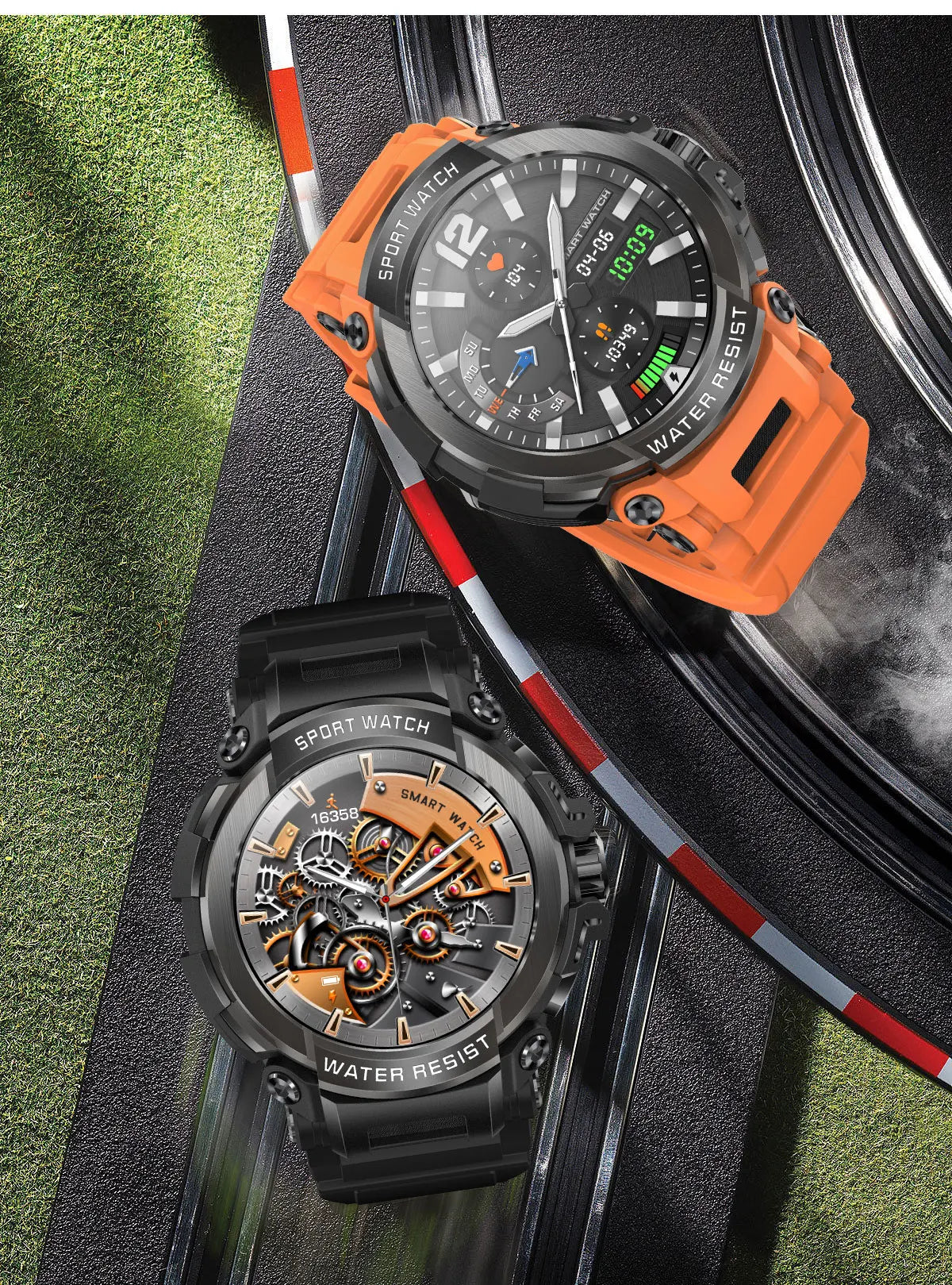 2025 New Men Smartwatch 1.5" HD Screen Military Watch Call IP68 Waterproof 100 Sport Modes Smart Watch with 600mAh Large Battery