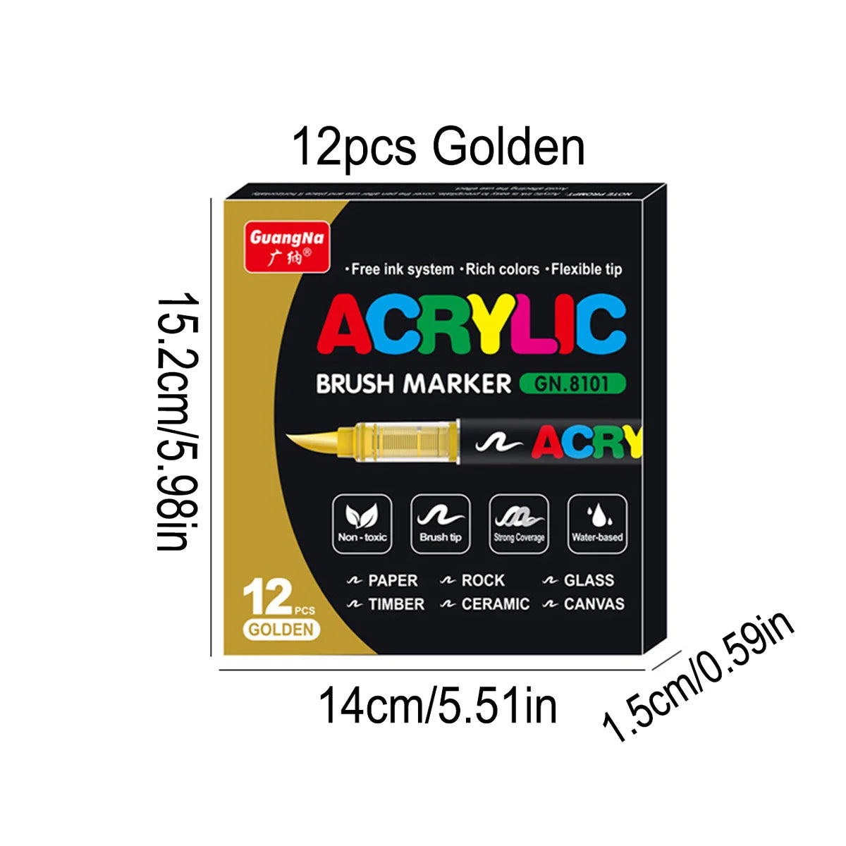 12-240 Color/box Professional Artist Marker Set - Soft-tip Drawing Straight Line Liquid Acrylic Markers, DIY Graffiti Art Painti