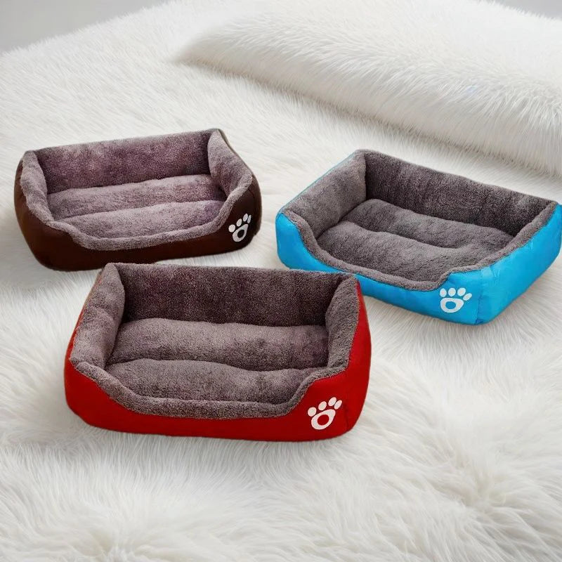 Classical pet Mat Fashion Dog Kennel Bed House Breathable Cotton Soft Cat Nest Dog Warm Bed for Small Medium Dog