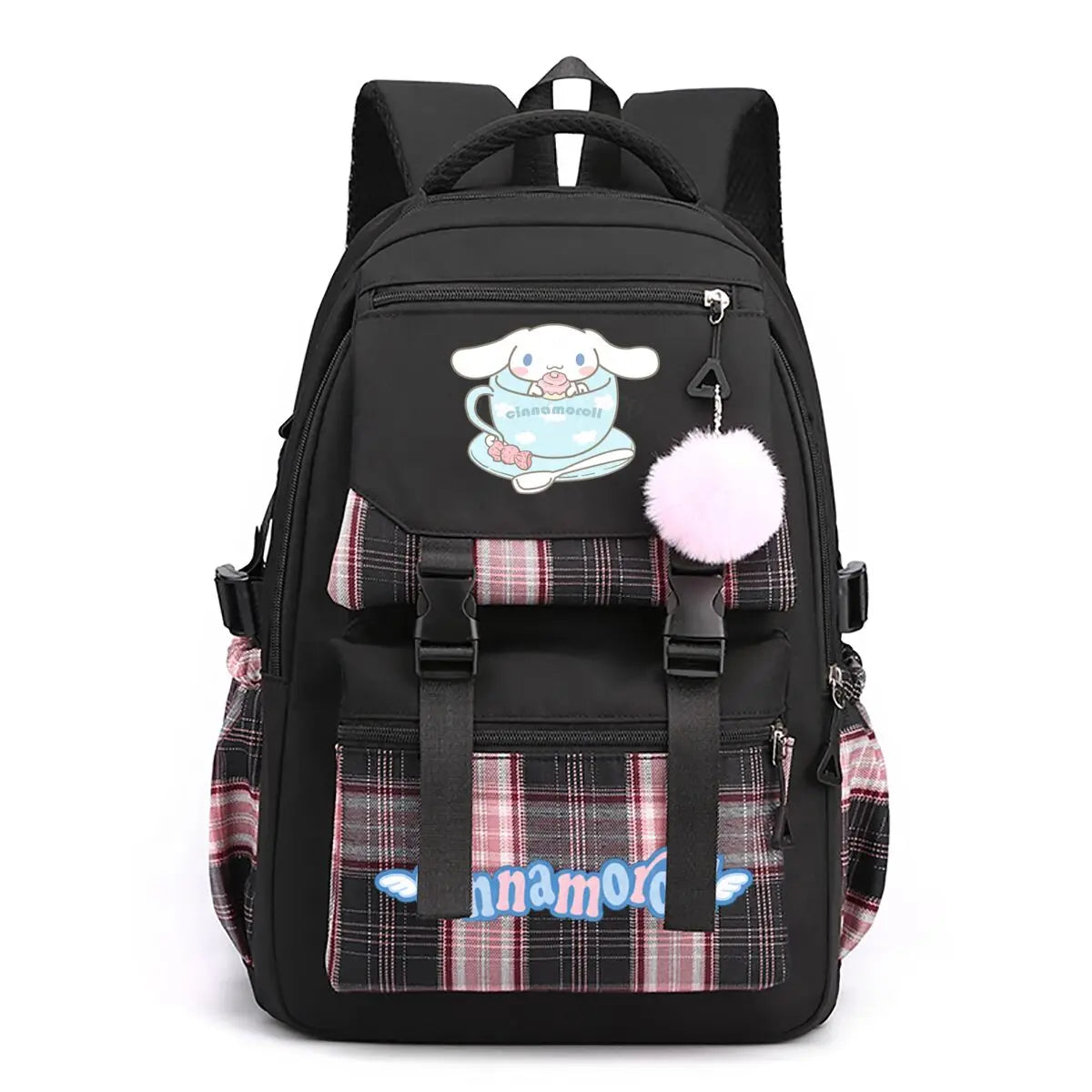 Cute Cinnamoroll Print School Backpack Women Girls Travel Backpack Children Teeneger Students Schoolbags Cinnamoroll Bags Gift