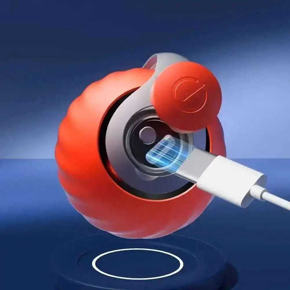 Smart Interactive Cat Toys Ball Automatic Rolling Ball with Faux Tail USB Rechargeable Electric Pet Toy for Teaser and Training