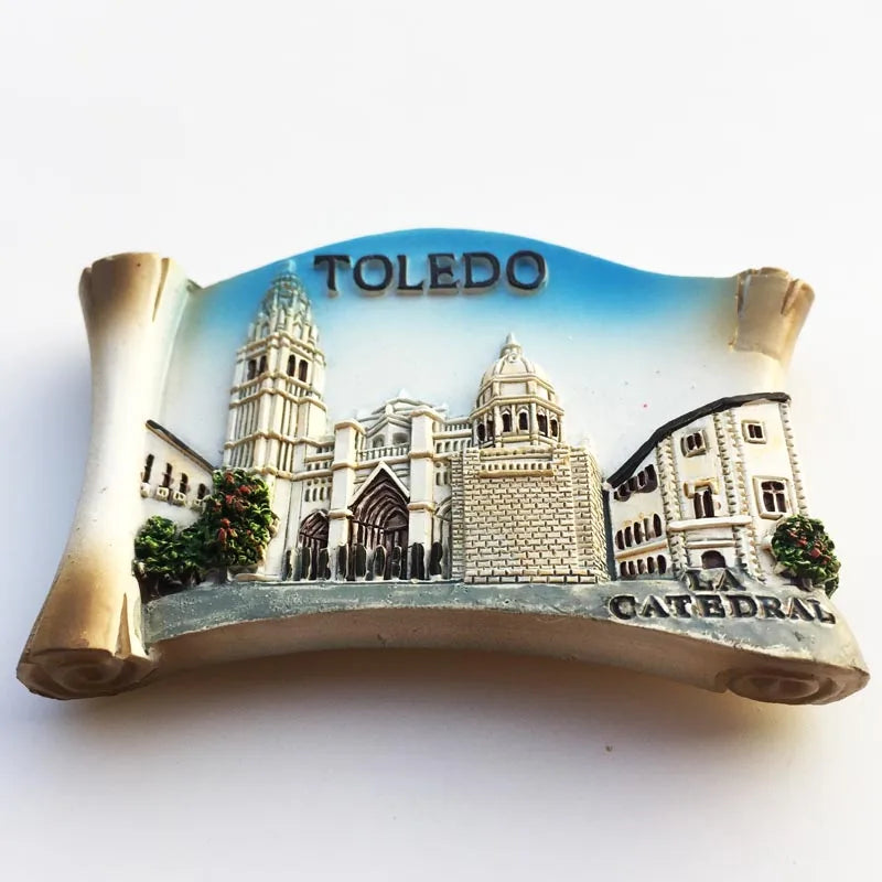 Europe Spain 3D Refrigerator Magnet Tourist Souvenirs Stickers,Home & Kitchen Decoration Fridge Magnet Message Sticker
