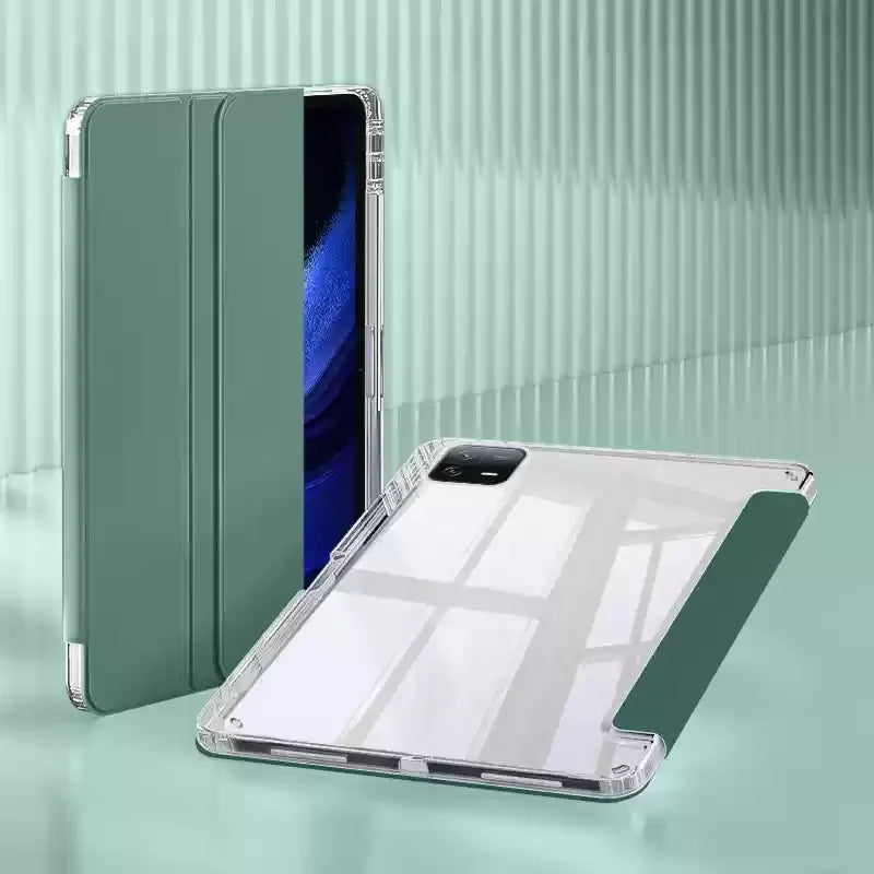 Case for Xiaomi Mi Pad 5 6 Pro 11 7 PRO 11.2 HD Transparent Case Redmi pad SE 11 Pad 2 2025 PRO 12.1" with Awake / Sleep Cover