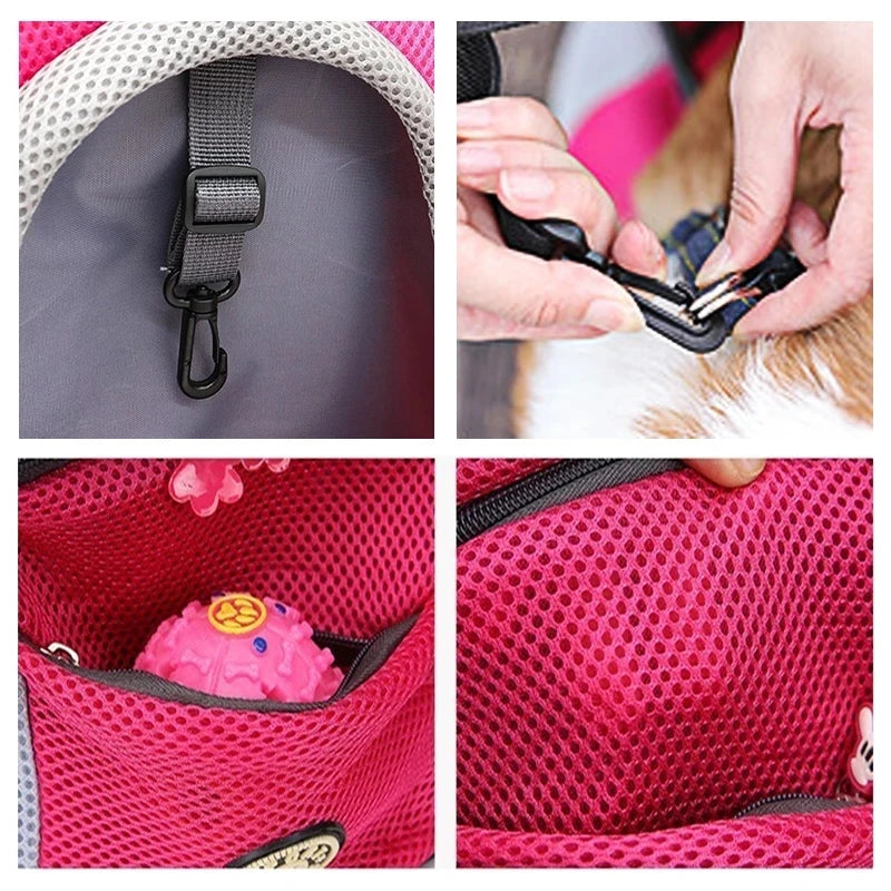 Pet Dog Carrier Bag Backpack Outdoor Portable Dog Carrier Bag Backpack Out Double Shoulder Travel Carrier For Dogs Travel Set